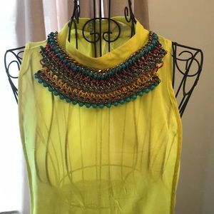 Zara Sheer Neon Dress
